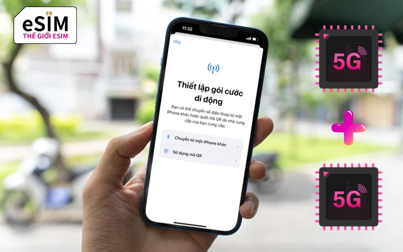 Bạn hoàn toàn có thể sử dụng 2 eSIM cùng lúc trên các dòng điện thoại đời mới nhất.